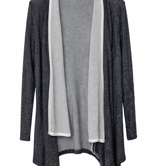 Lane Bryant Sweaters - Lane Bryant Shimmer Navy Blue Cardigan